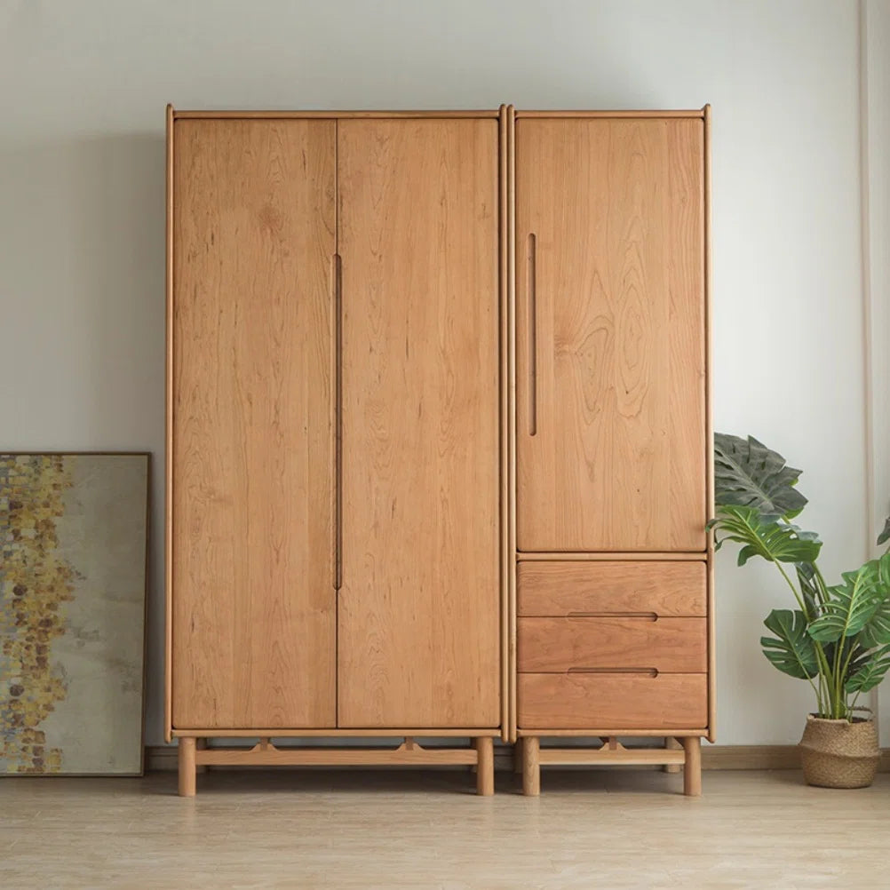 Modern Simple Solid Wood Wardrobe
