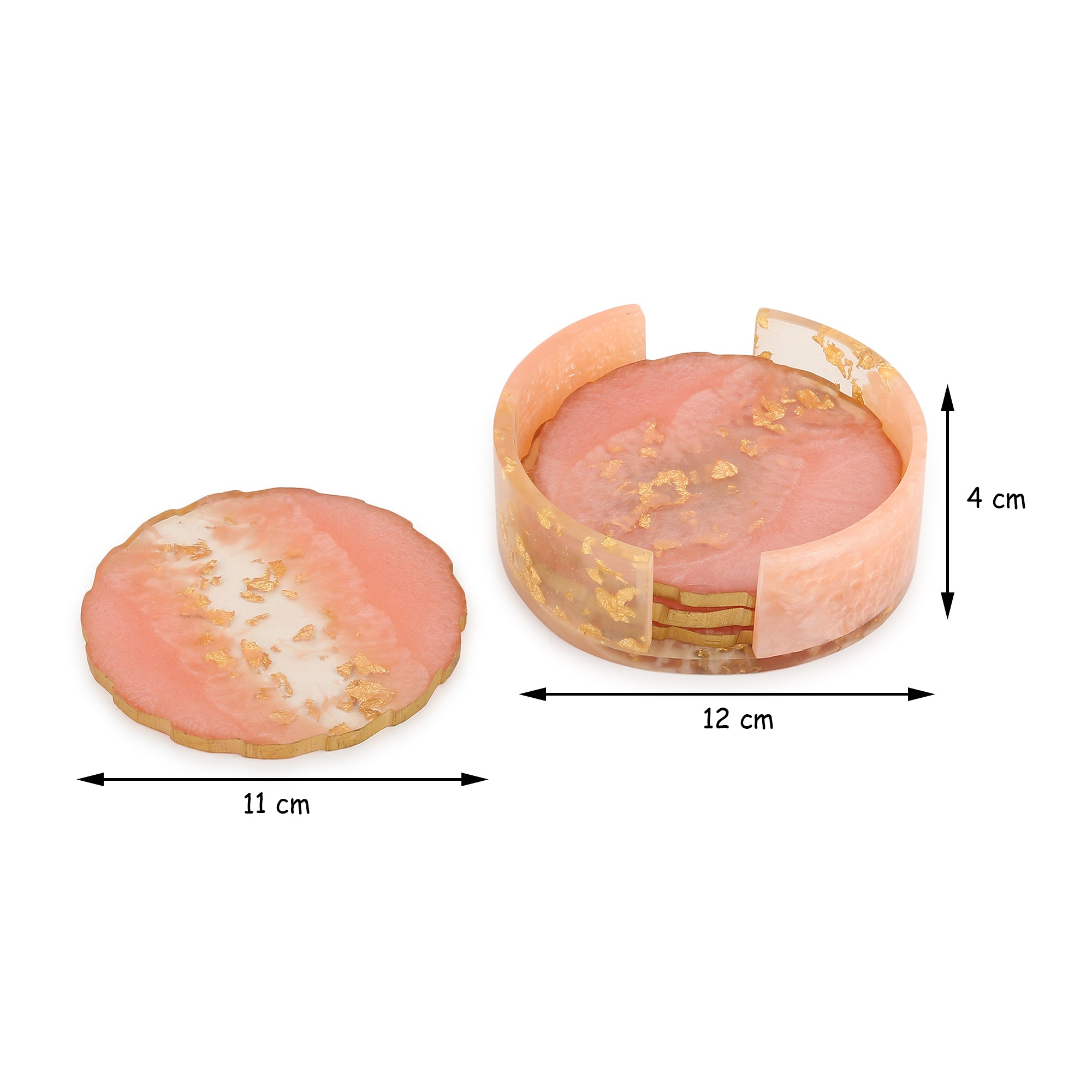 Pink Petal Coaster Set - Ouchcart