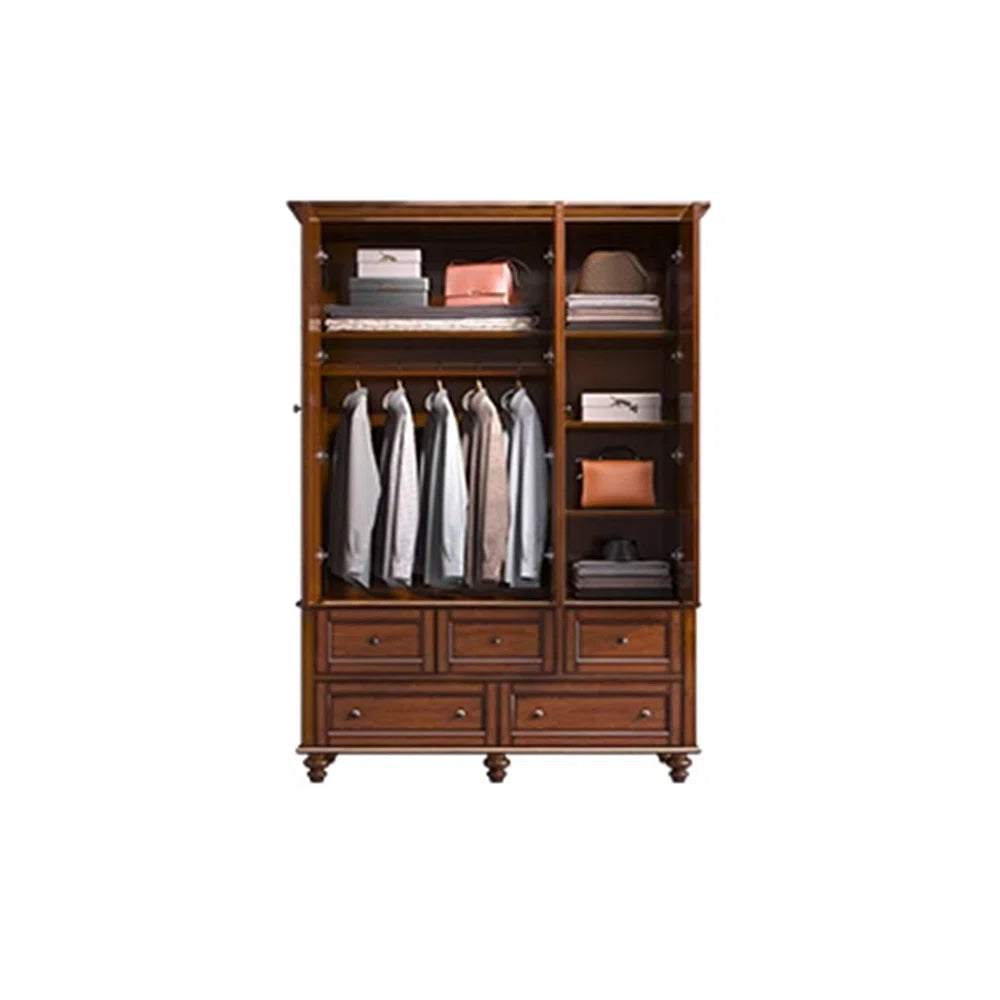 American style retro simple bedroom wardrobe