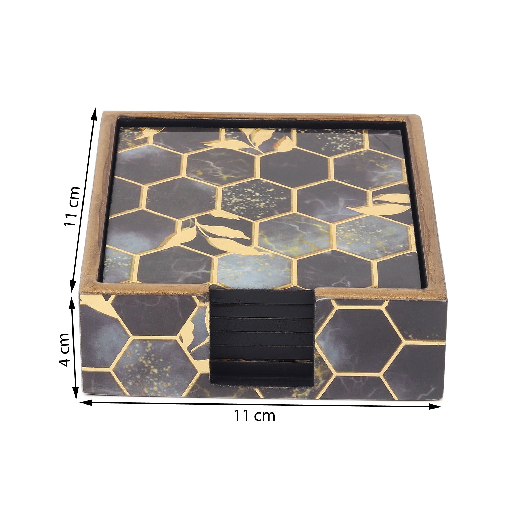 Gilded Hive  Coaster Set of 4  - OUCHCART 