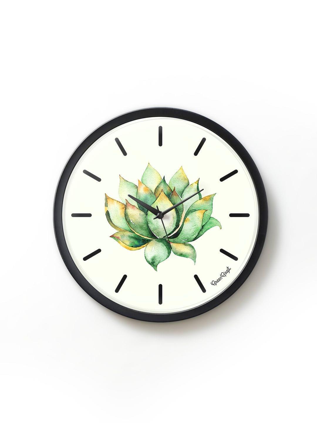 Green cactus Multicolor Wall Clock - Ouch Cart 