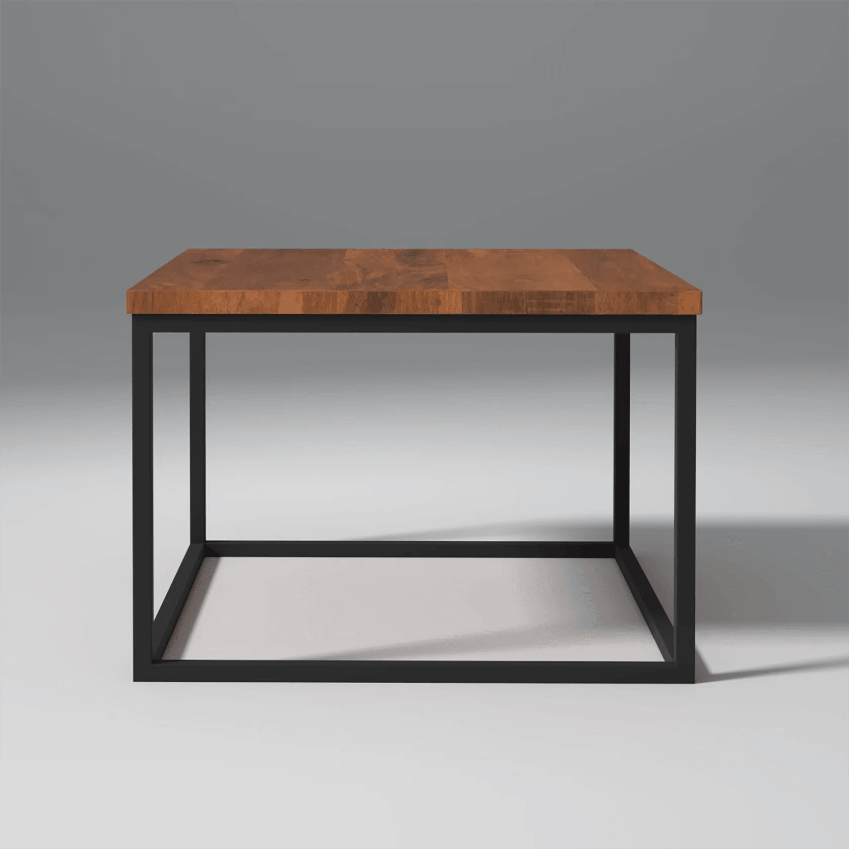 Lissol Iron And Mango Wood Coffee Table In Light Cheery