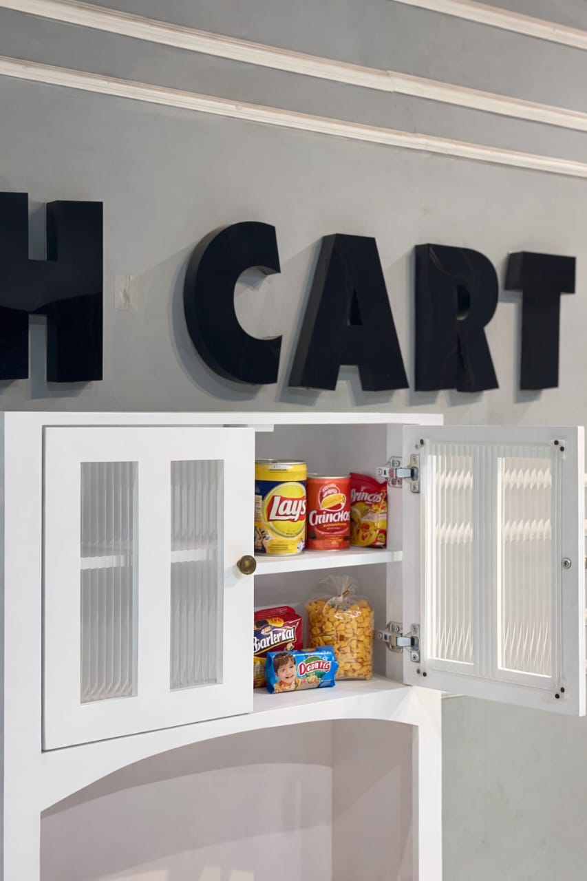 Buffet Cabinet with Hutch Kitchen Pantry Storage Cabinet White Sideboard for Kitchen Storage Microwave Cabinet with Storage, 4 Doors, 2 Adjustable Shelves & 1 Drawers