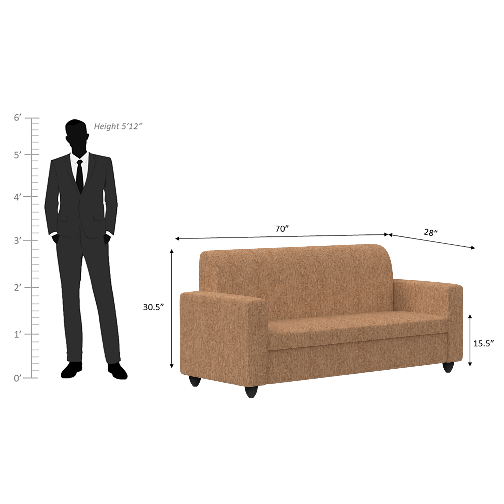 Cuddlr High-Density Foam Sofa Set - Ouch Cart 