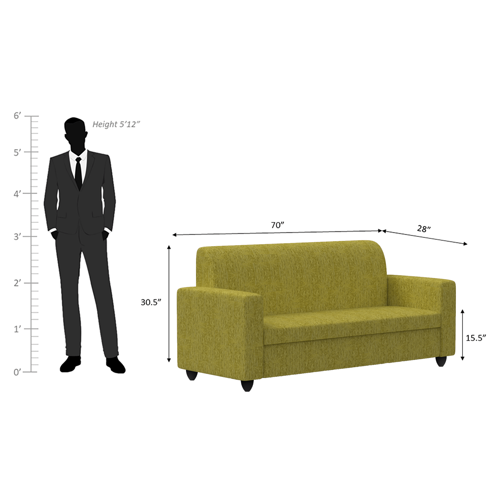 Cuddlr High-Density Foam Sofa Set - Ouch Cart 