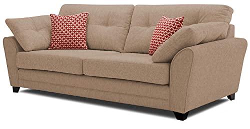 3 Seater Fabric Sofa - Ouch Cart 