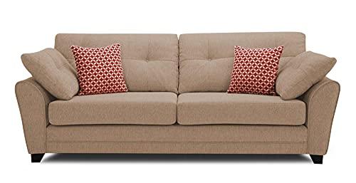 3 Seater Fabric Sofa - Ouch Cart 