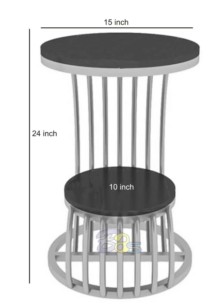 Accent Coffee Table Simple Modern Bedside Cabinet Small Round Table Faux Marble Top Metal Table Living Room Sofa