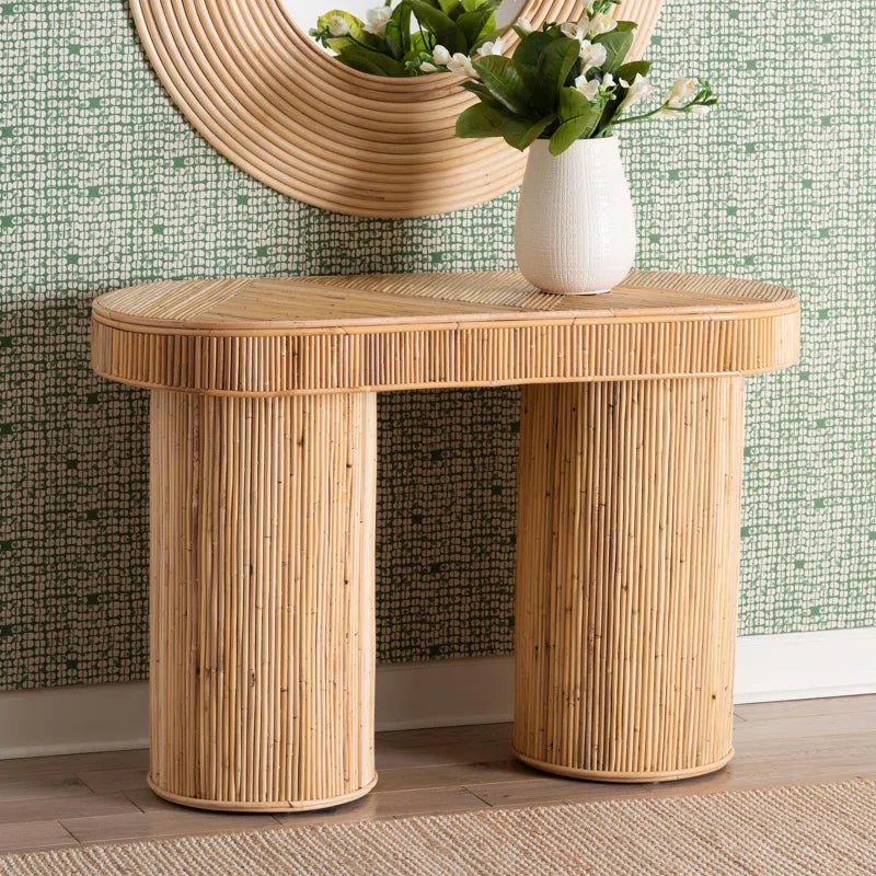 "Elegant Console Table: A Stylish Touch for Your Entryway or Living Room"