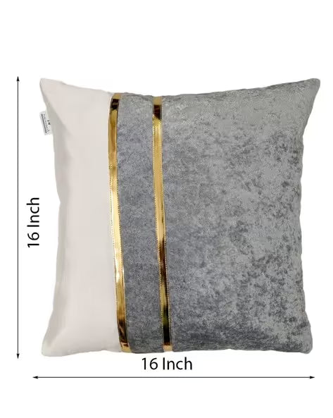Self-Design Cushion Covers, 16 x 16 Inch, Blue, Set of 5