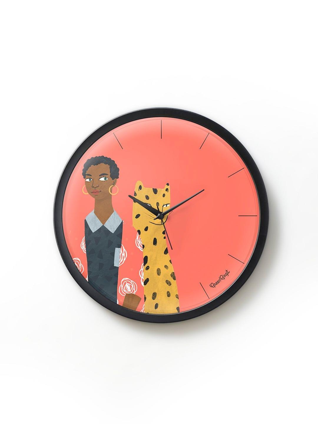 Leopard Adventure Multicolor Wall Clock - Ouch Cart 