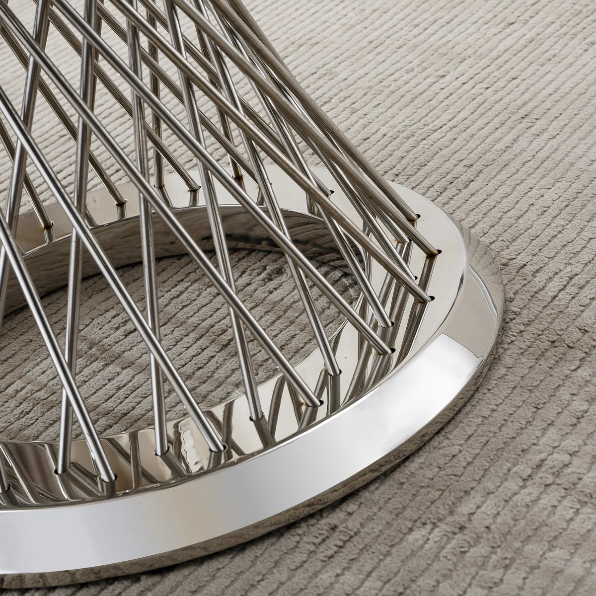 47" 6 - Person Round Marble Dining Table set - OUCH CART 