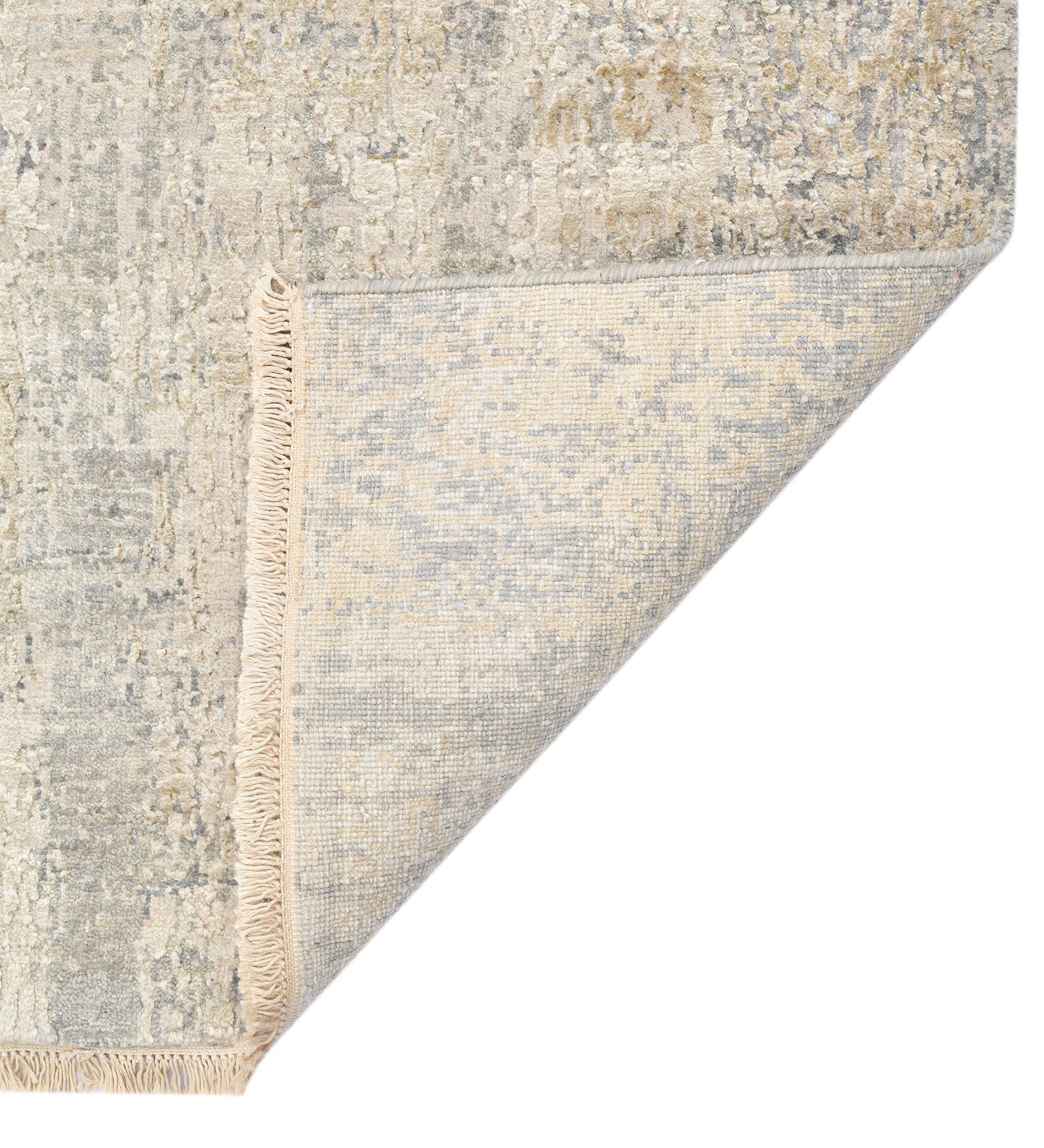Zenith Modern Pattern Hand Knotted  Rectangle Anti-Skid Designer Carpet, Prayer Rug For Office Cabins, Small Living Spaces - 4'x6'