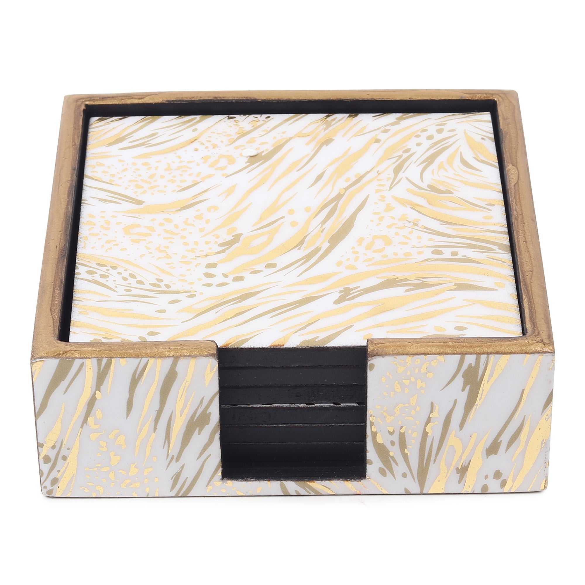 Zivra Gold  Coaster Set of 4