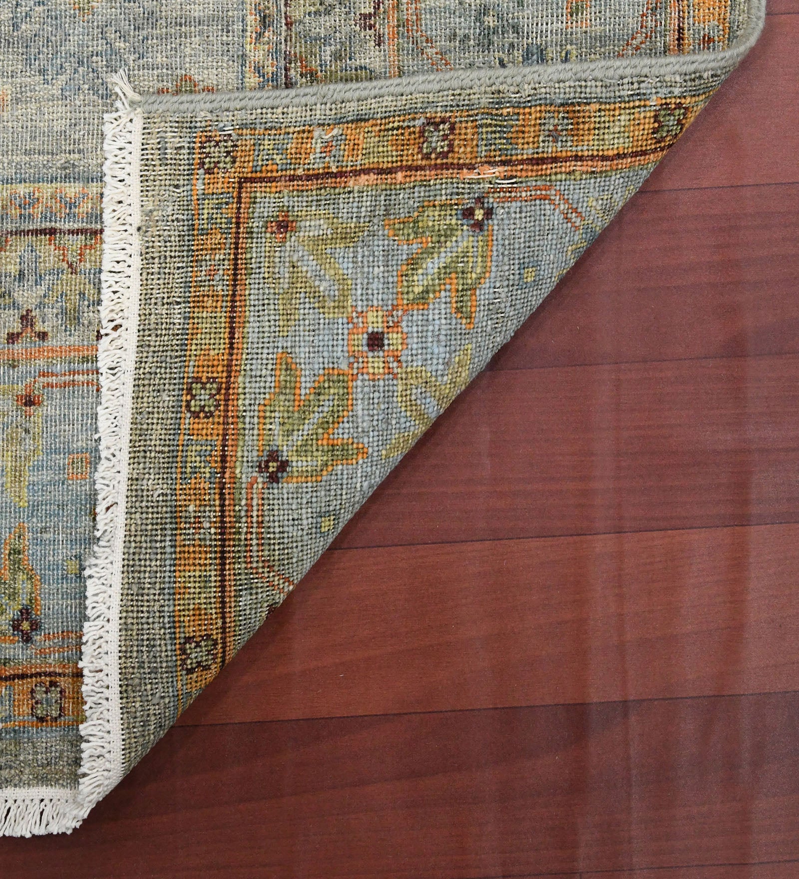 Mahal Traditional Pattern Hand Knotted  Rectangle Anti-Skid Designer Carpet, Prayer Rug For Office Cabins, Small Living Spaces - 2'x3'