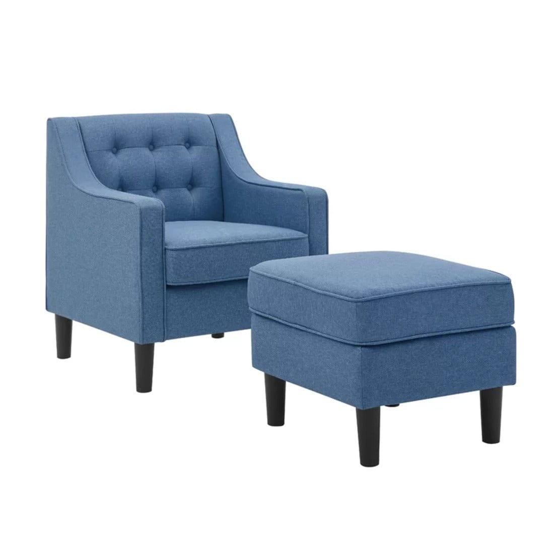 Pearson accent chair with ottoman