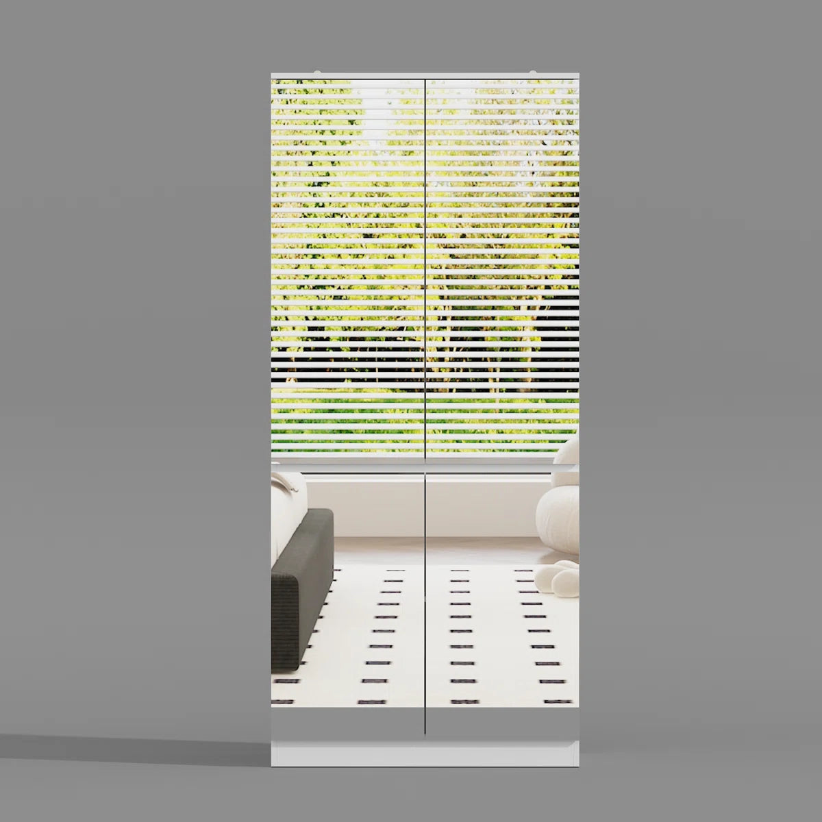 Shadrick Modern Mirrored Wardrobe With Ample Storage And Stylish Designproduct Title:Modern Entryway Cabinet With Spacious Drawers - Sleek Design