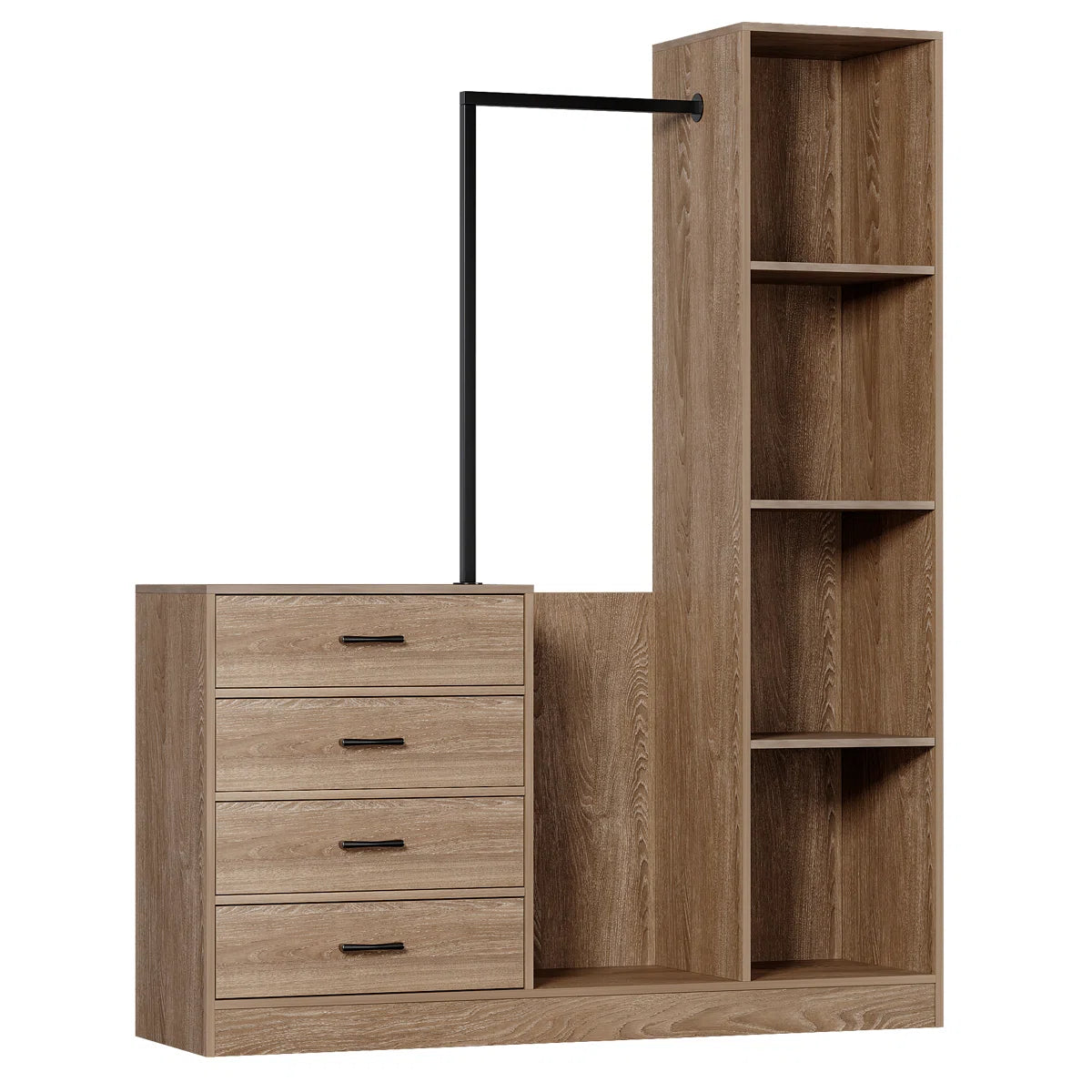 71'' Entryway Wardrobe Cabinet With Drawers And Storage