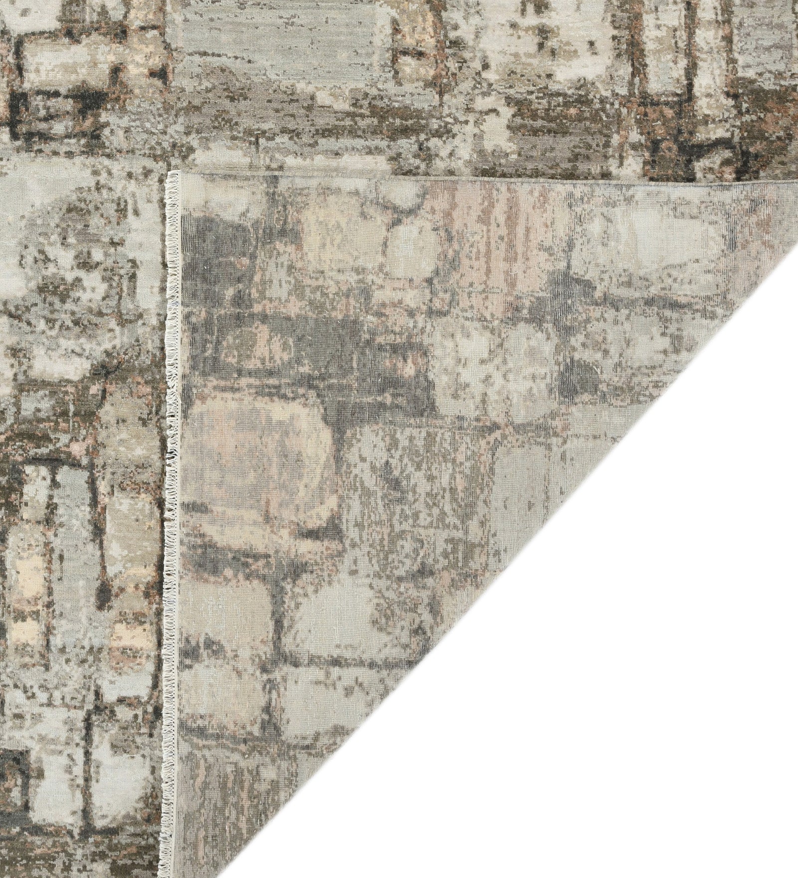 Ensemble Modern Pattern Hand Knotted  Rectangle Anti-Skid Designer Carpet, Area Rug For Bed Room, Living Room - 6'x9'