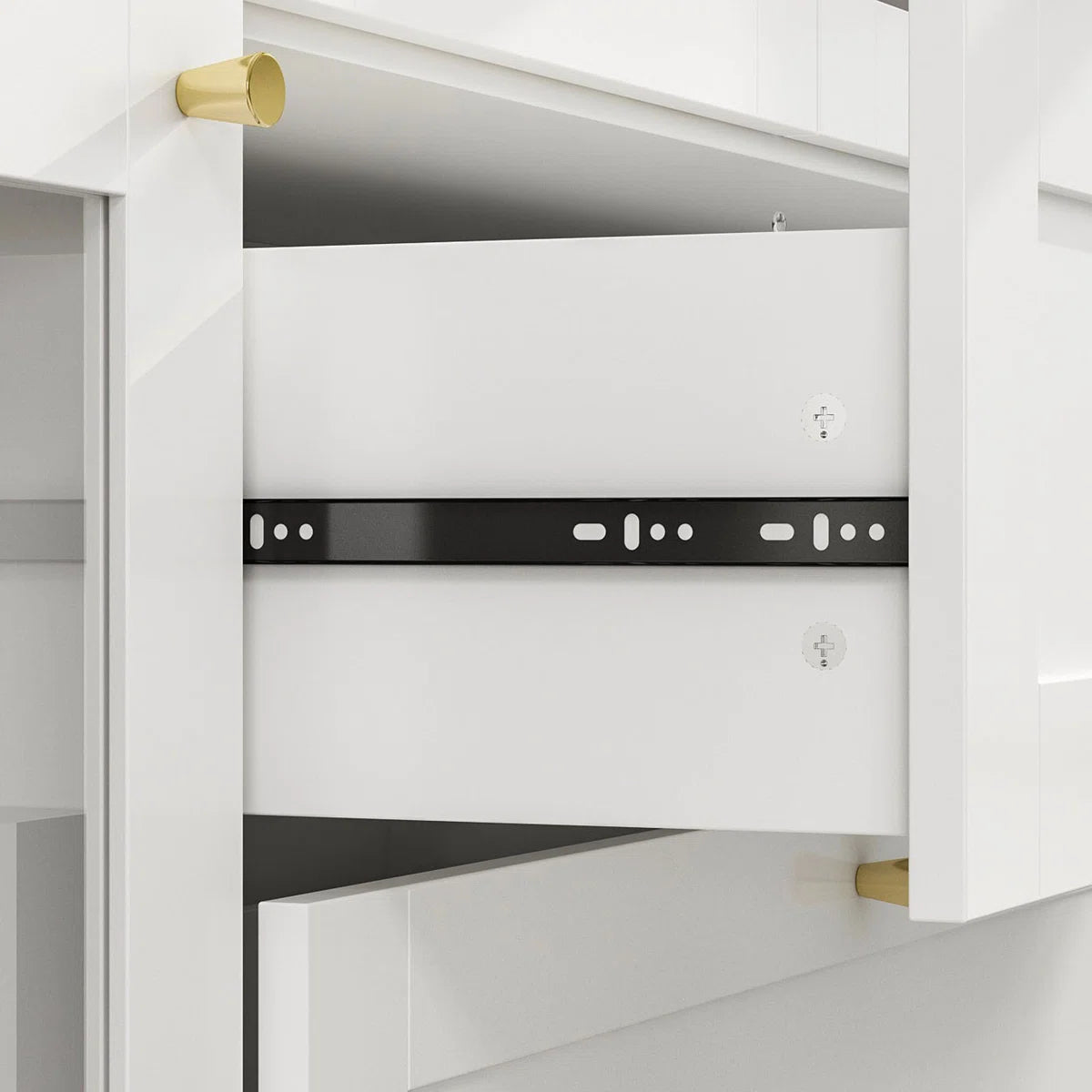 Bobbilee 141.7" Wide Armoire Wardrobe With 3 Drawers