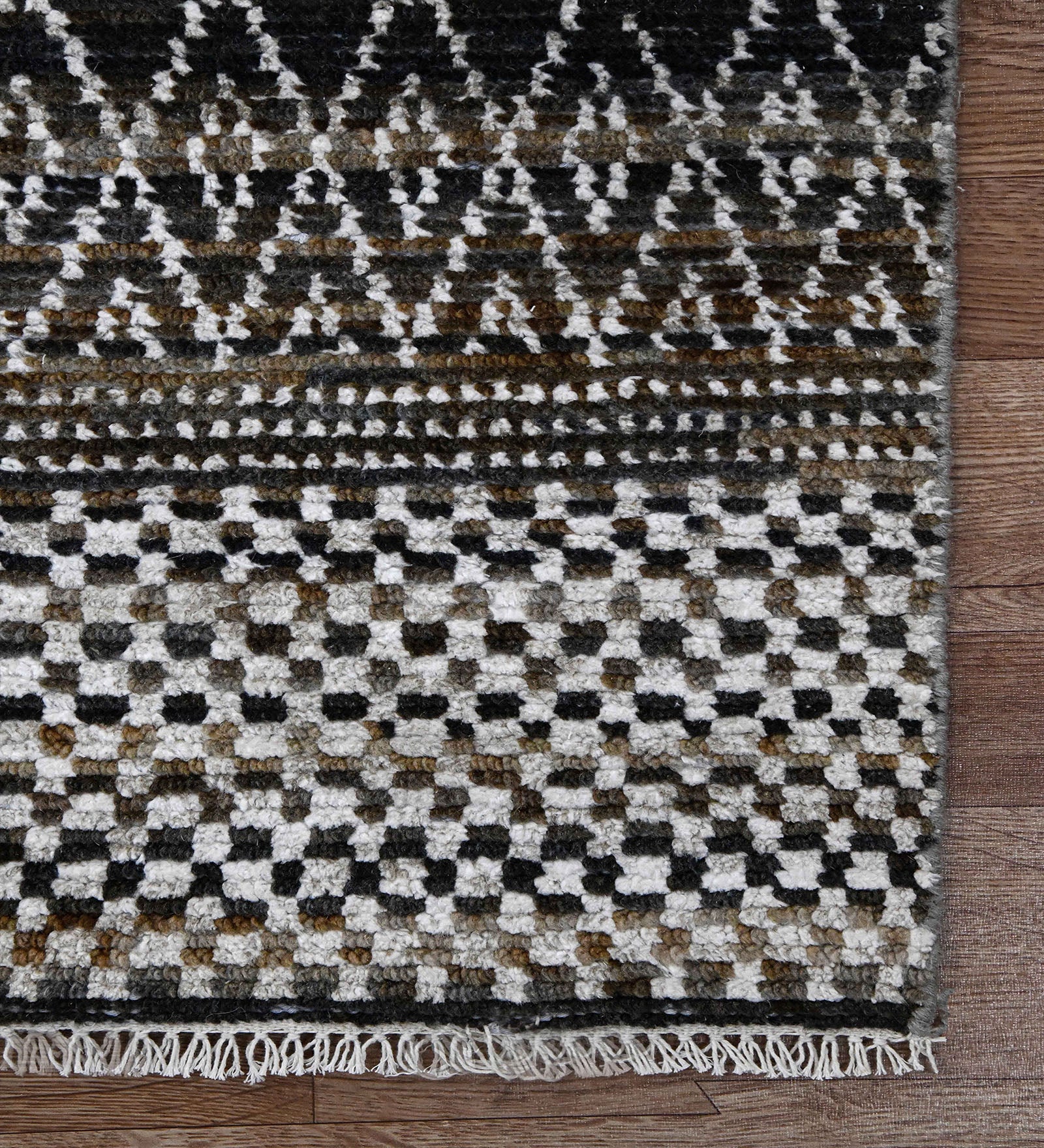 Metropolis Modern Pattern Hand Knotted  Rectangle Anti-Skid Designer Carpet, Area Rug For Bed Room, Living Room - 9'X12'
