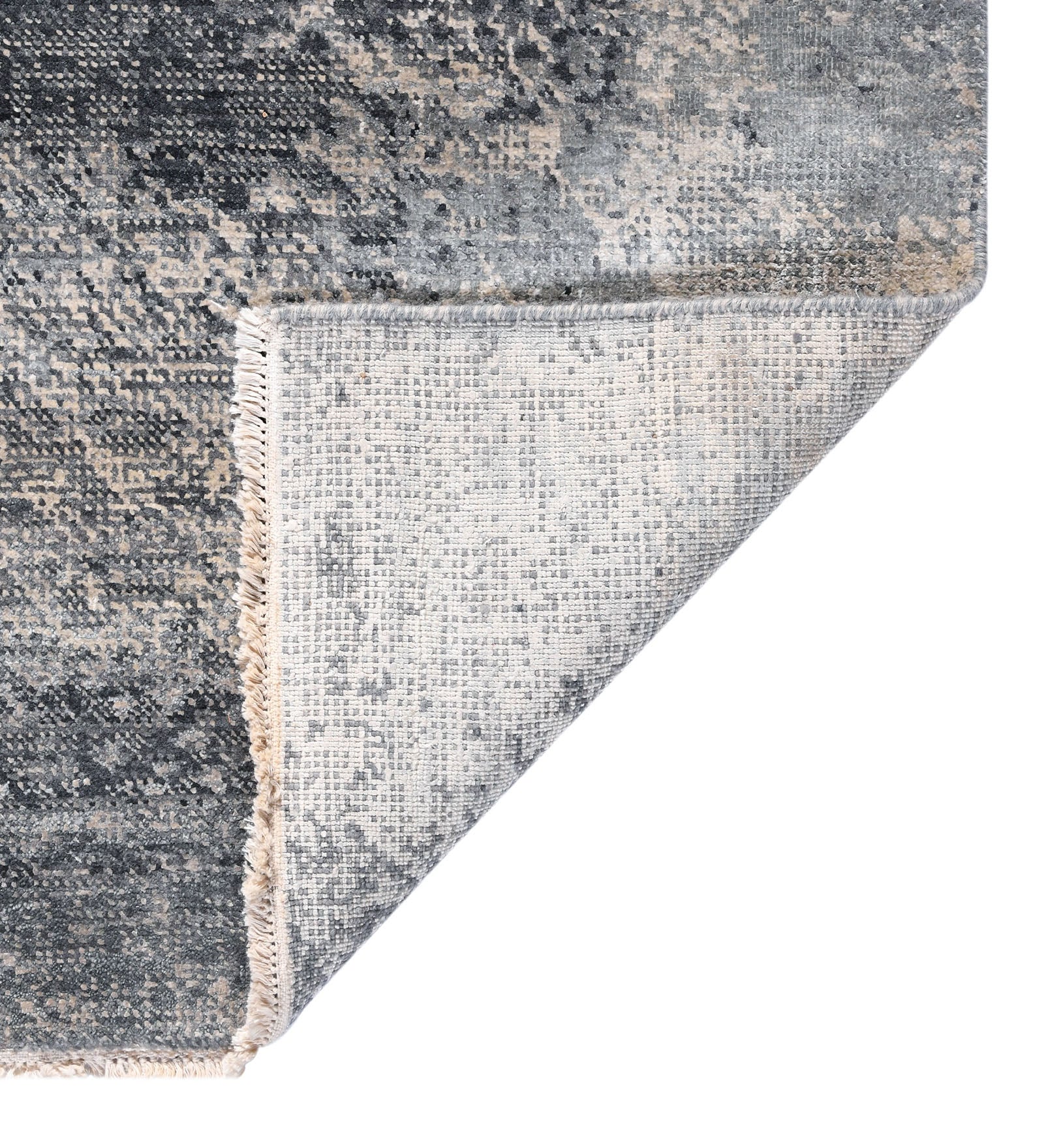 Dazzle Modern Pattern Hand Knotted  Rectangle Anti-Skid Designer Carpet, Prayer Rug For Office Cabins, Small Living Spaces - 2'x3'