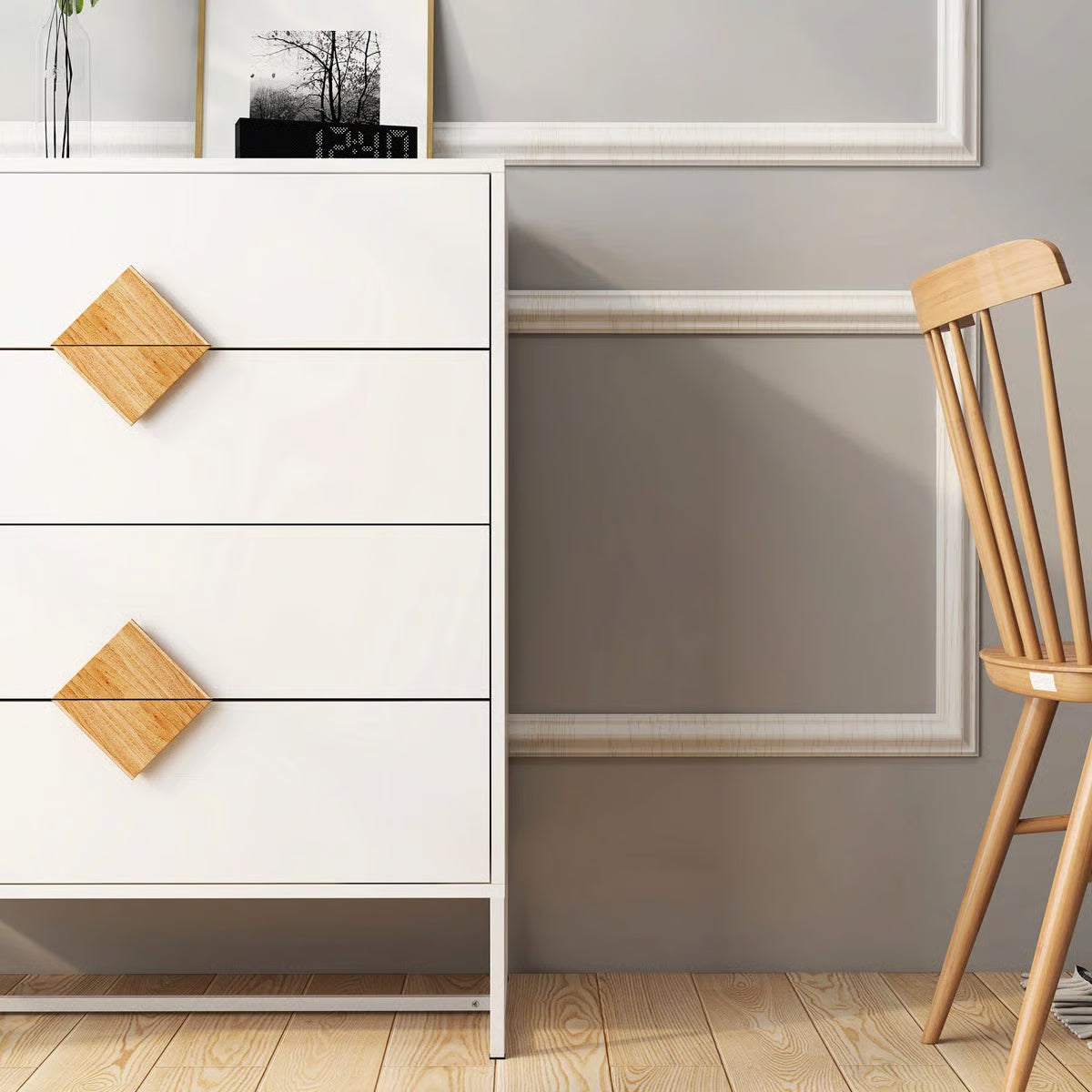 4 Drawer Bedroom Dresser-OUCH CART |Dressing table