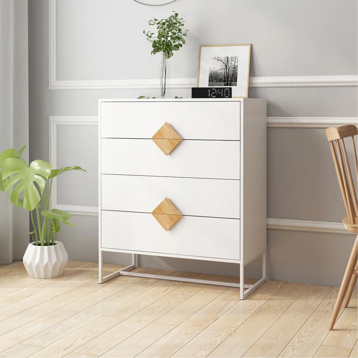 4 Drawer Bedroom Dresser-OUCH CART |Dressing table