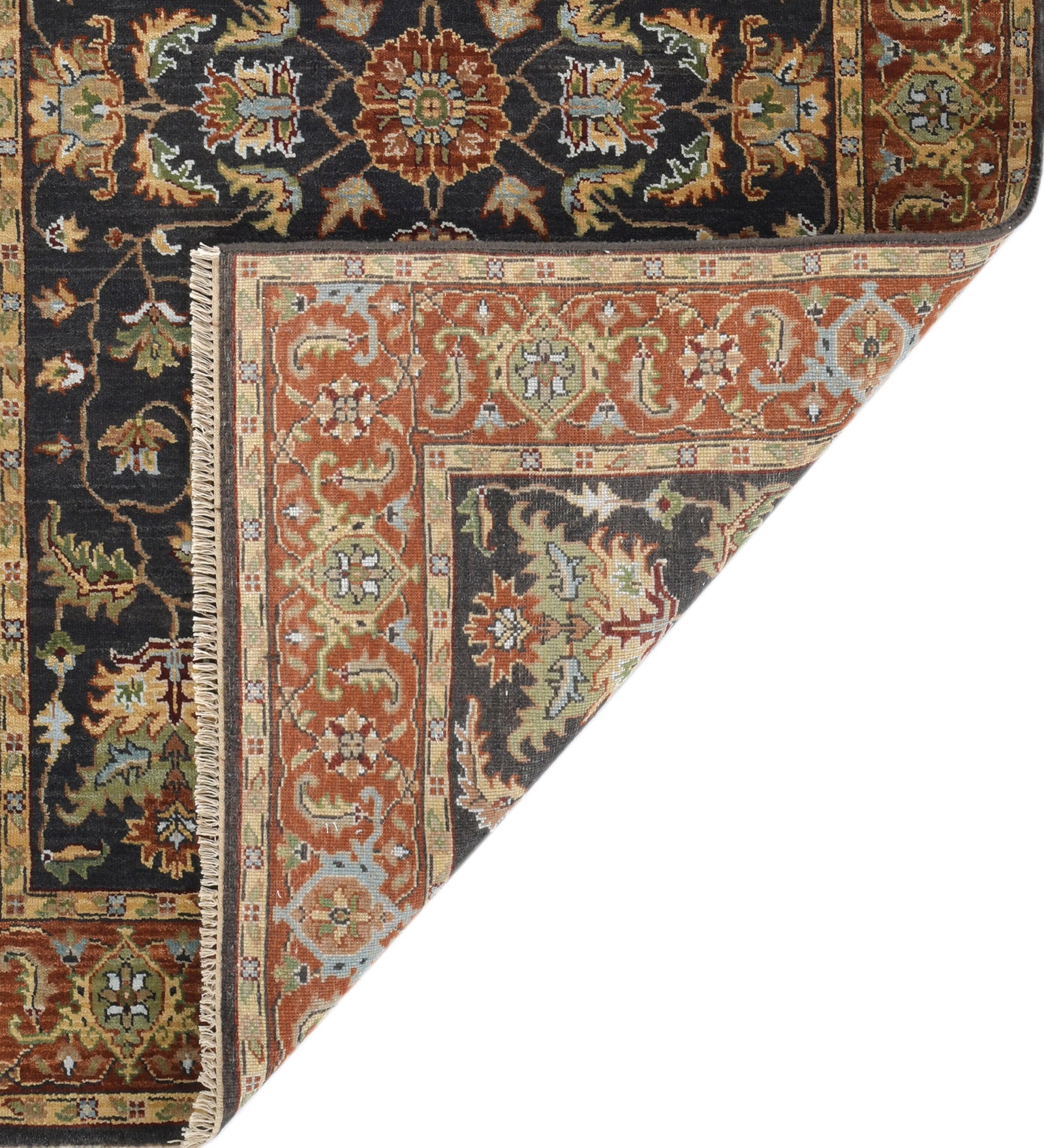 Creneau Traditional Pattern Hand Knotted  Rectangle Anti-Skid Designer Carpet, Prayer Rug For Office Cabins, Small Living Spaces - 4'x6'