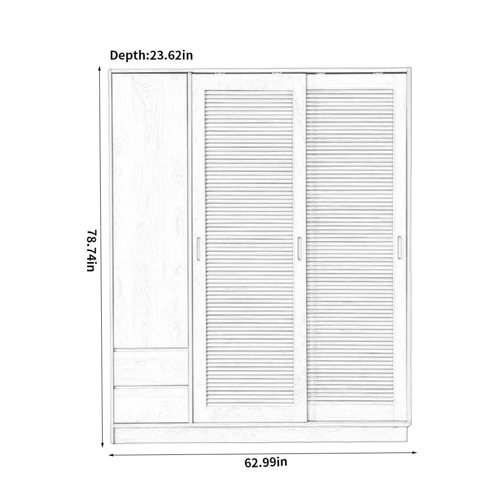 Simple Oak Wardrobe
