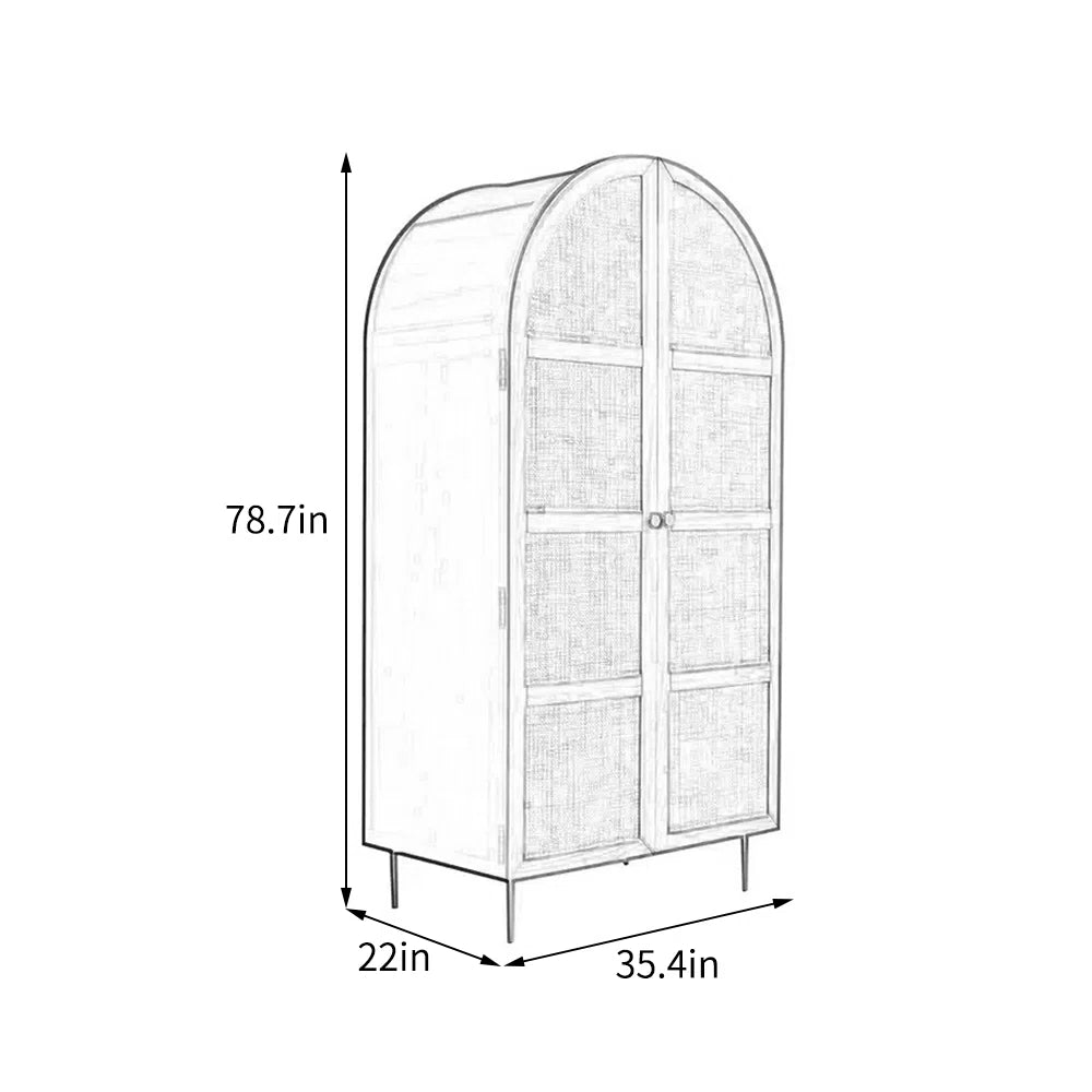 European style vintage exquisite wardrobe