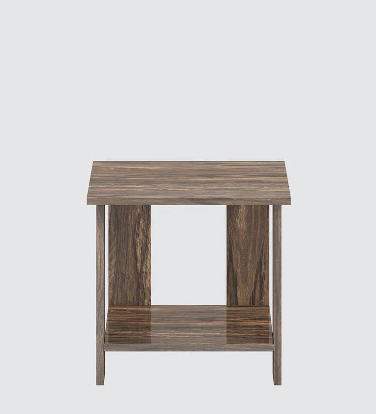 Bedside Table In Dark Walnut Finish - Ouch Cart 