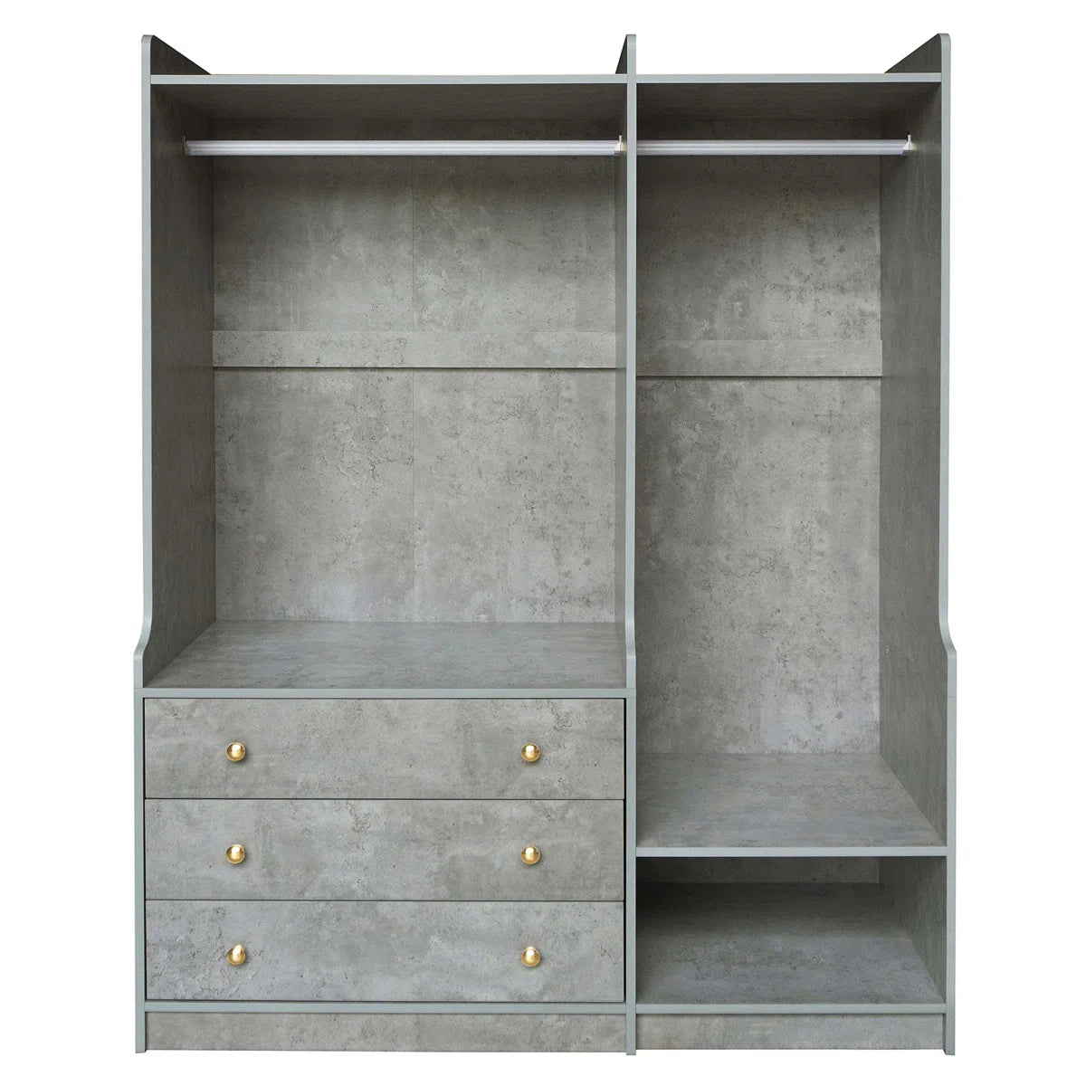 Open Wooden Wardrobe Storage