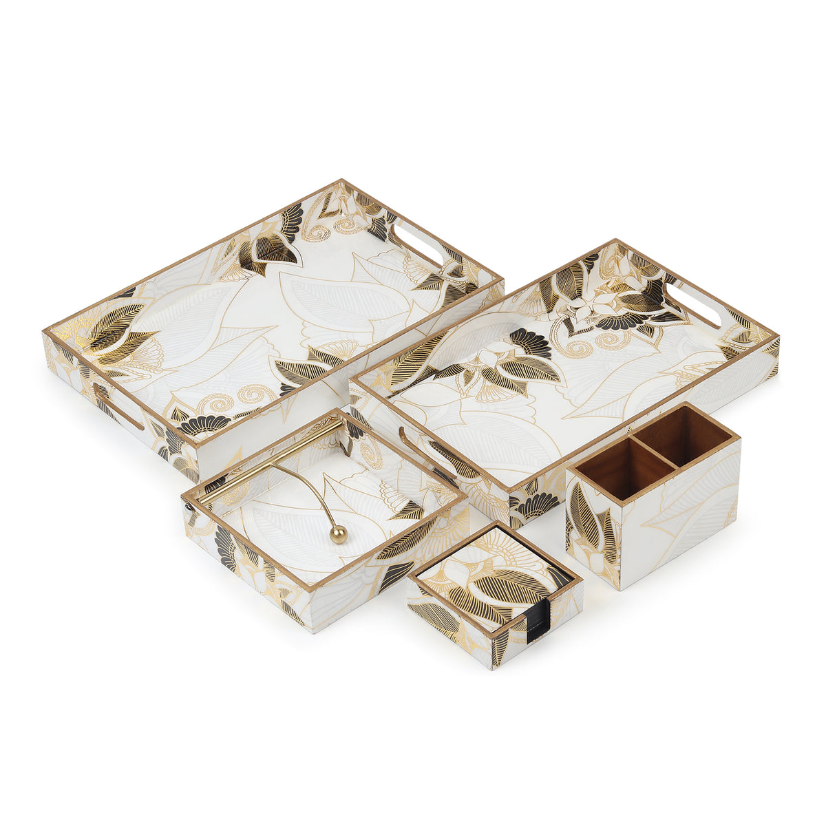 Ivory Noir Bloom Kitchen Set