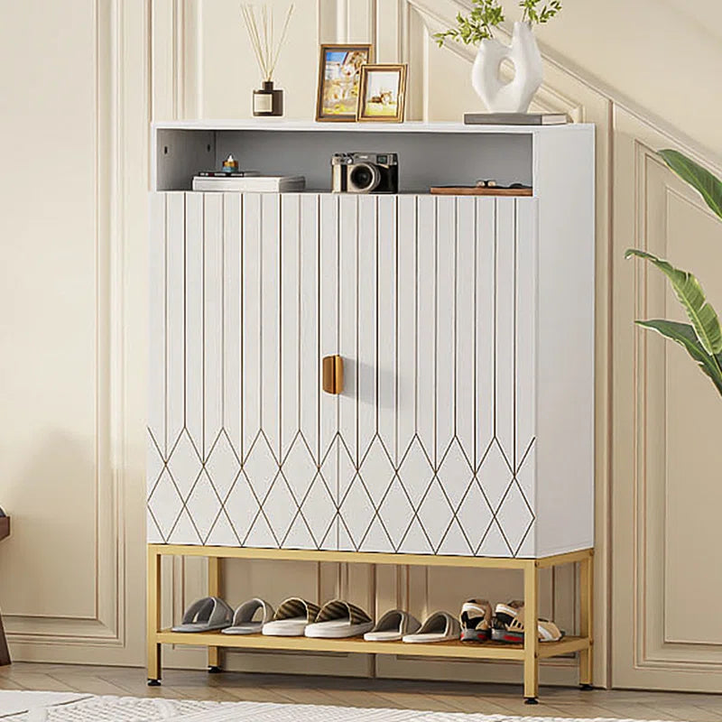 "Essential Shoe Storage Cabinet: Tidy, Functional, and Stylish"