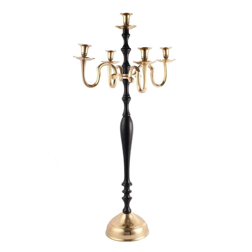 Tree of Life Candle Holder Black & Gold - Ouch Cart 