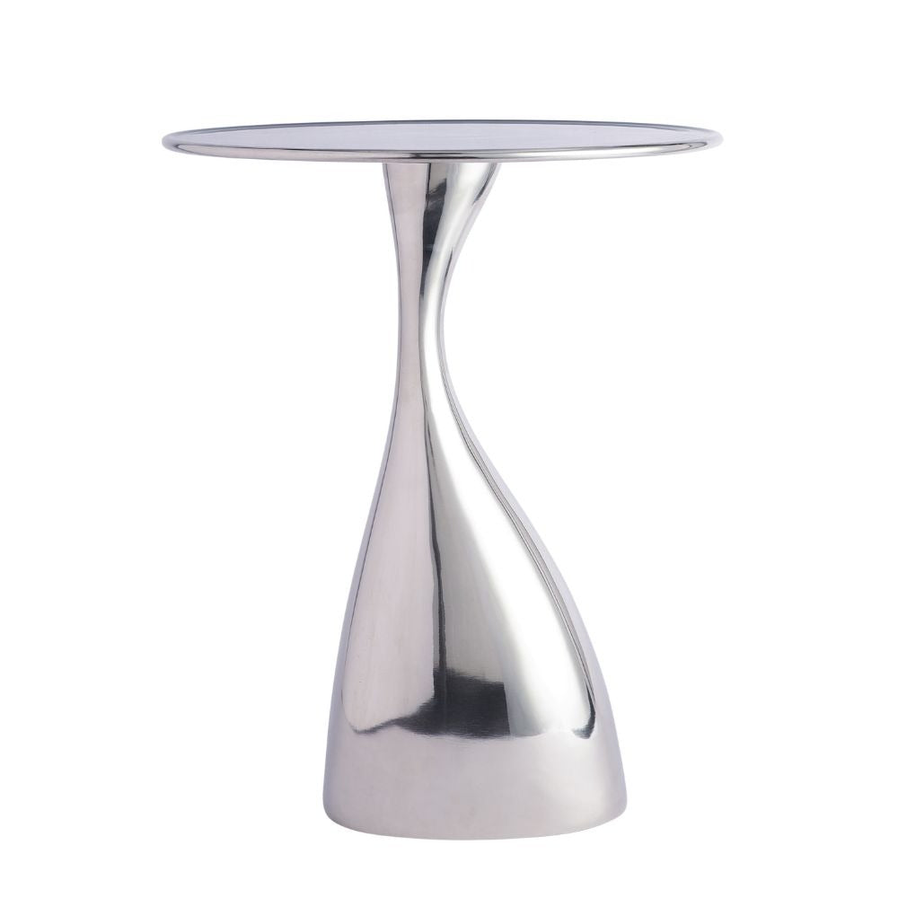 De Maison Decor Ernest Table In Blue Enamel Silver Finish