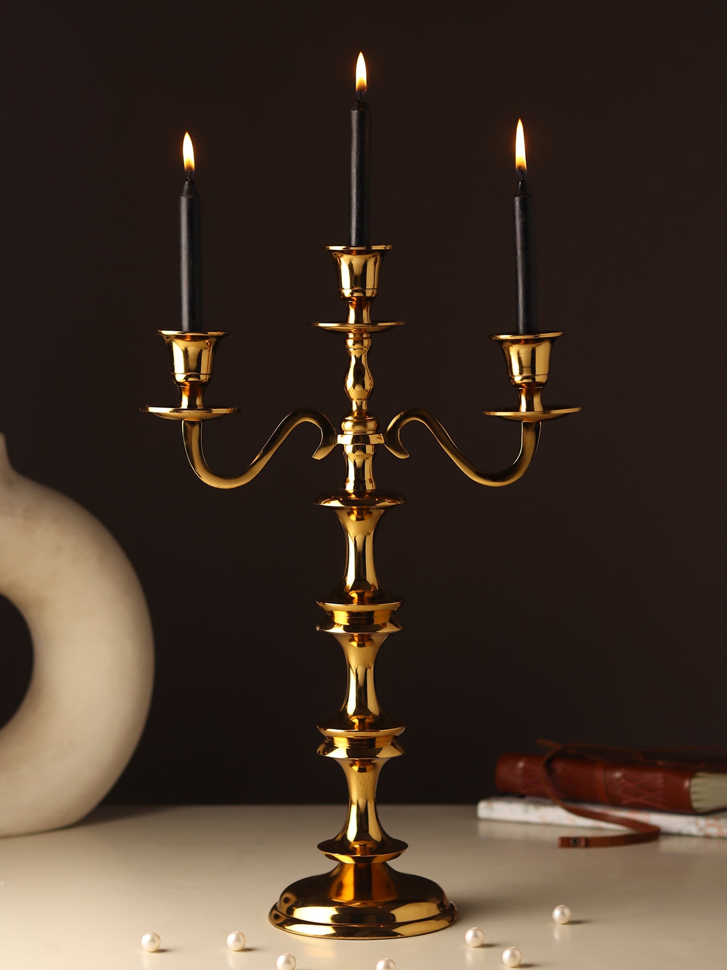 Imperium Crested 3-Arm Candleholder - OUCH CART 