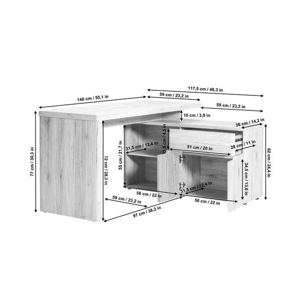 Aleksi Desk Study Table with stool - Ouch Cart 