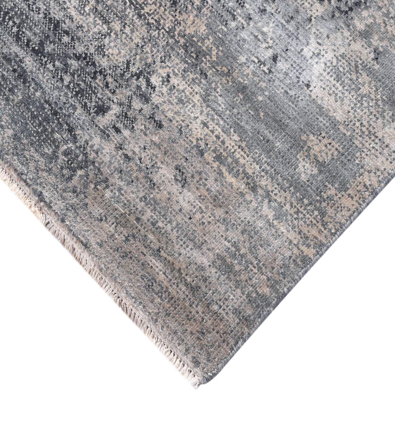 Dazzle Modern Pattern Hand Knotted  Rectangle Anti-Skid Designer Carpet, Prayer Rug For Office Cabins, Small Living Spaces - 2'x3'