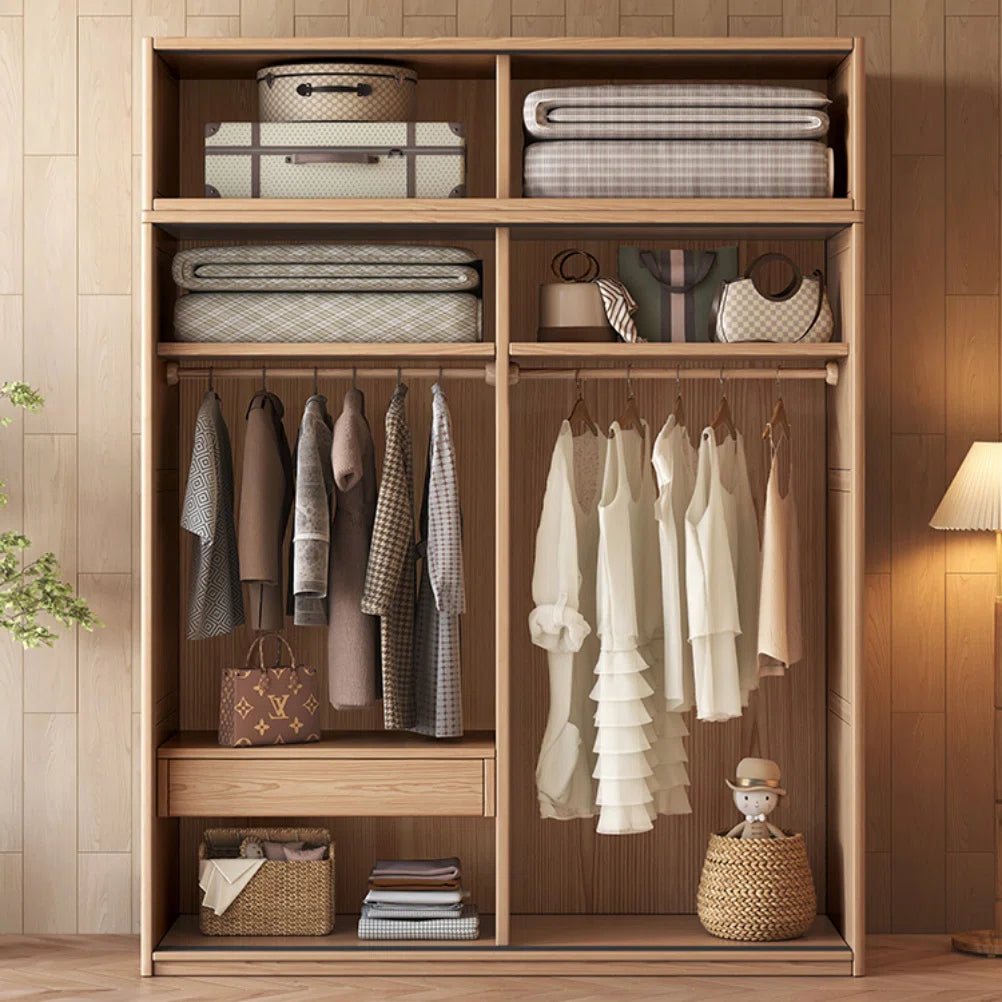 Creative Solid Wood Wardrobe