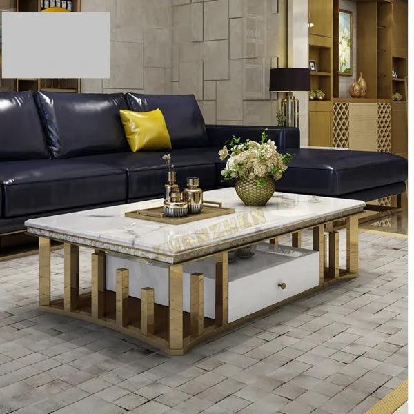 Marble top centre table - Ouch Cart 