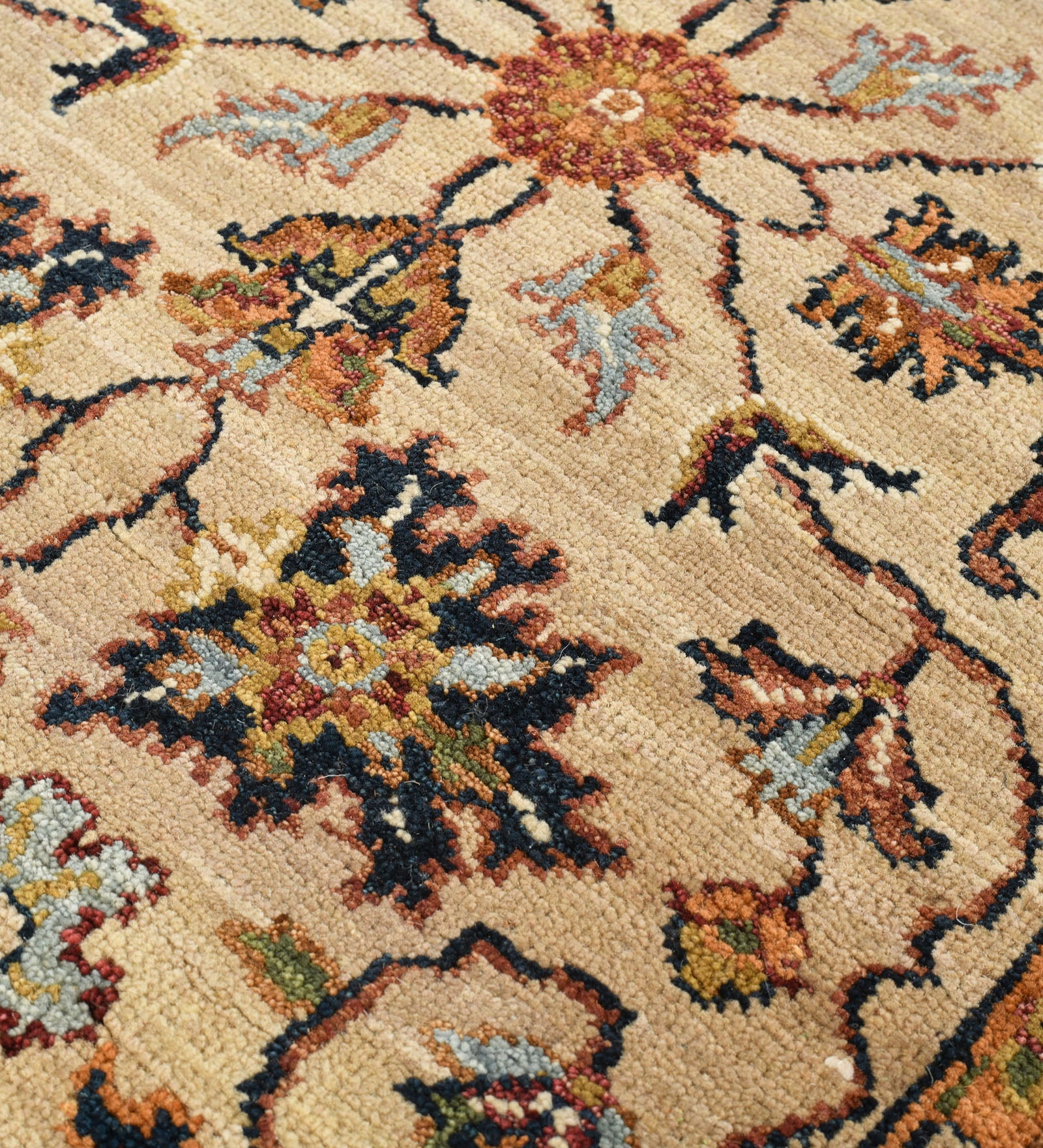 Heritage Classic Pattern Hand Knotted  Rectangle Anti-Skid Designer Carpet, Prayer Rug For Office Cabins, Small Living Spaces - 2.6"X12'