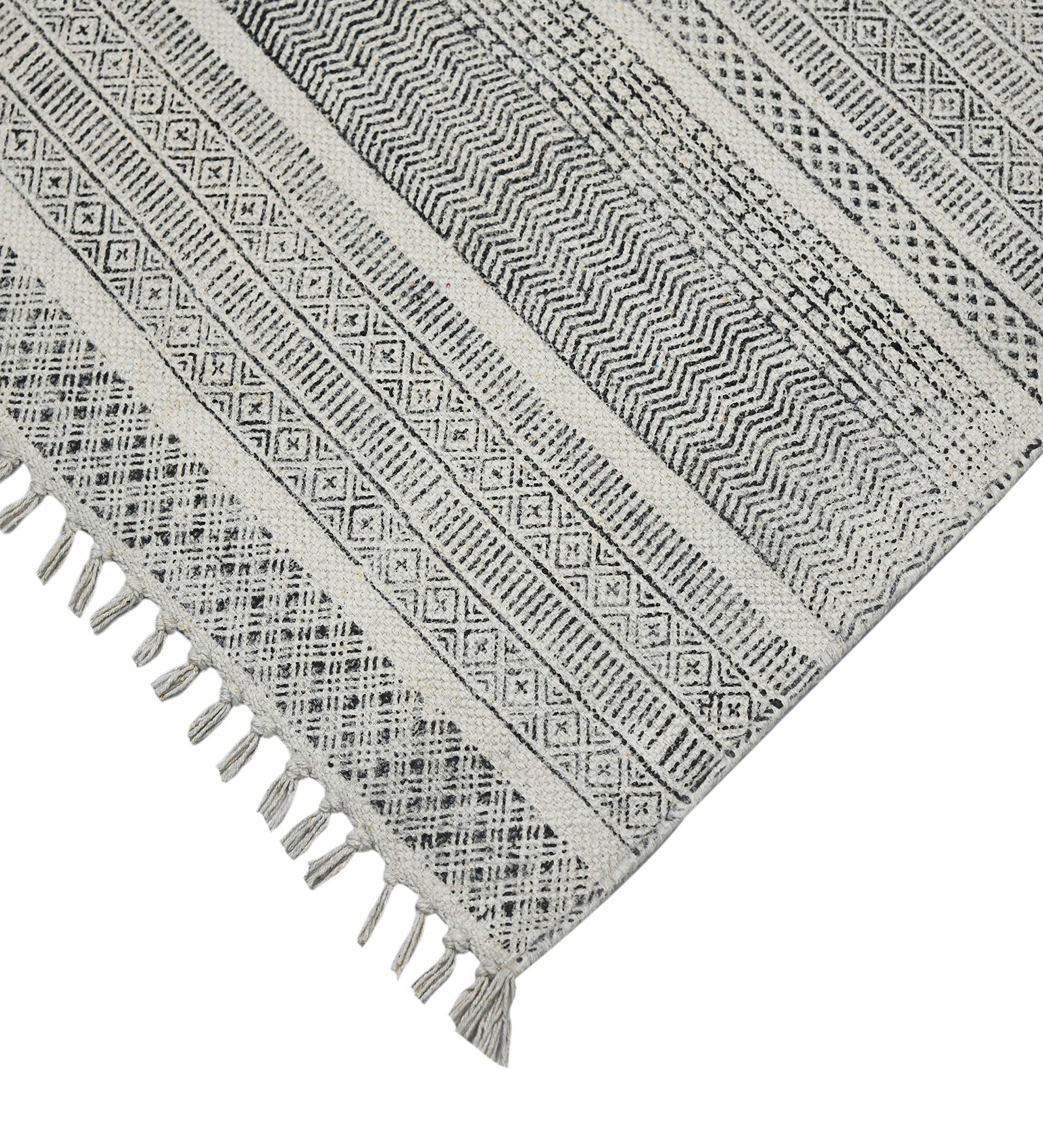 Dune Modern Pattern Hand Woven  Rectangle Anti-Skid Designer Carpet, Prayer Rug For Office Cabins, Small Living Spaces - 2'x3'