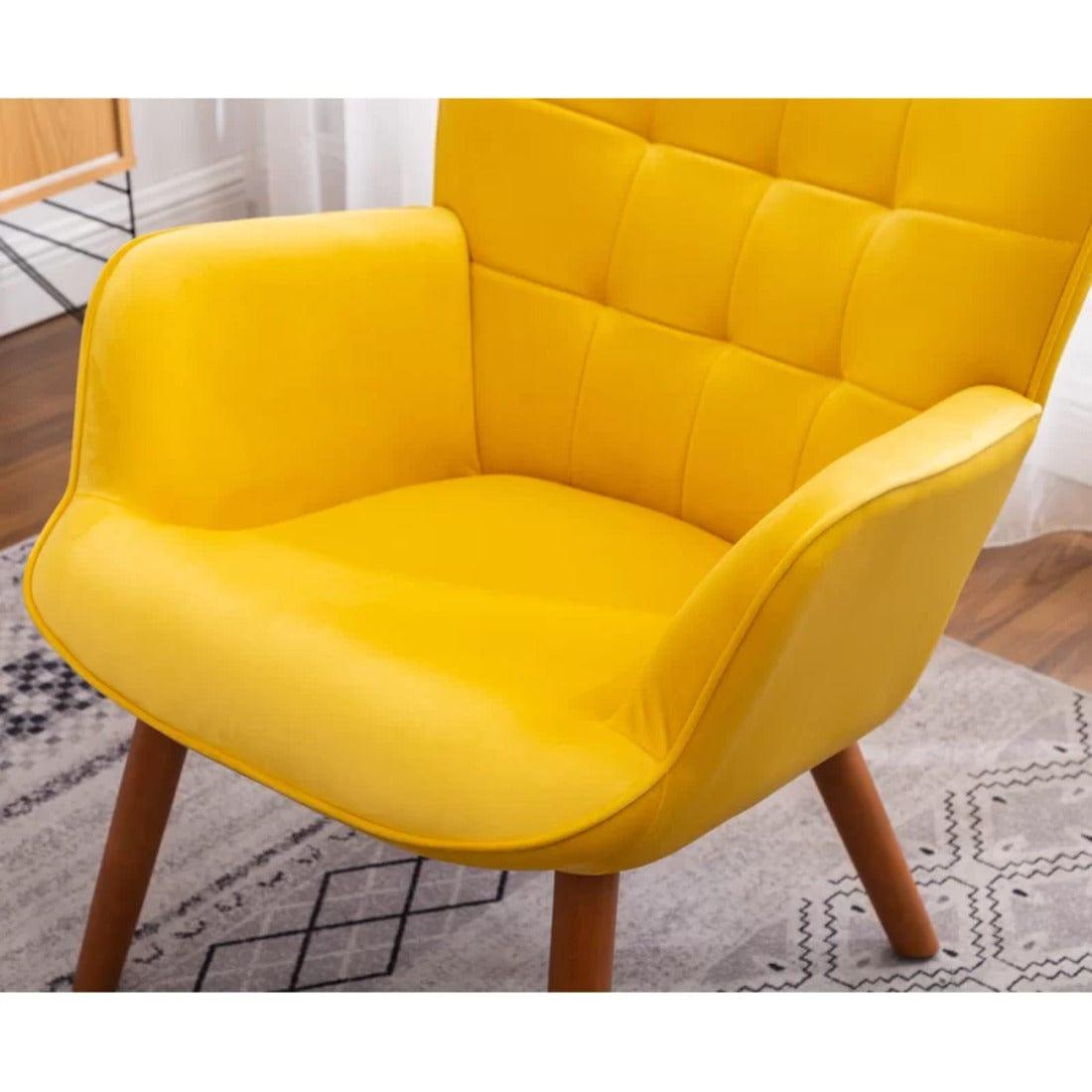 embra accent chair with ottoman