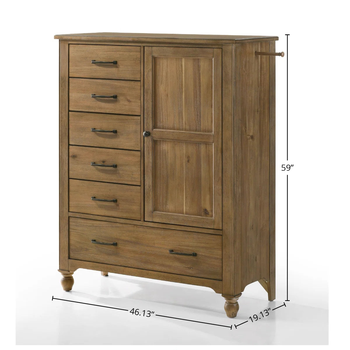 Edan Solid Wood Armoire