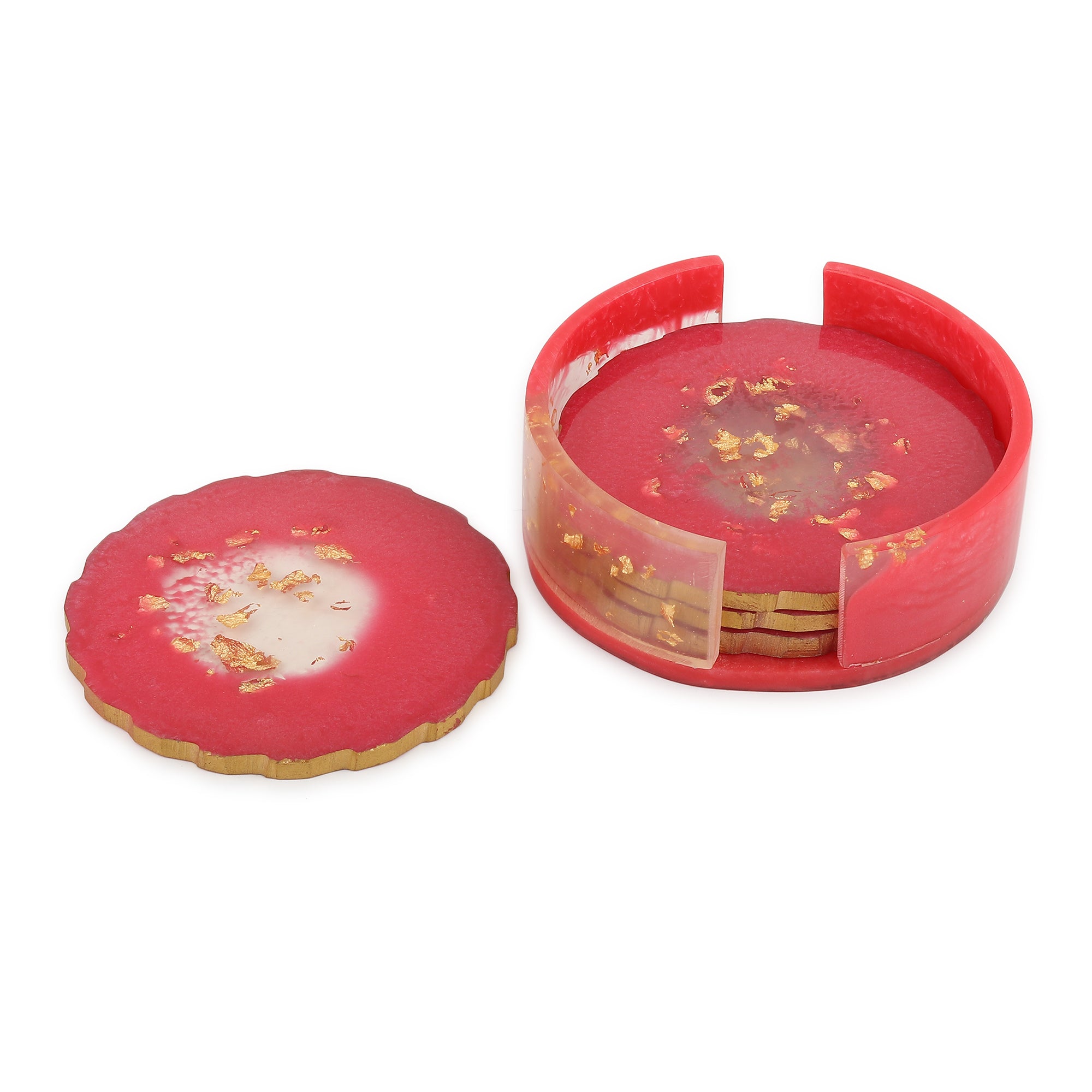 Quartz Glow Coaster Set