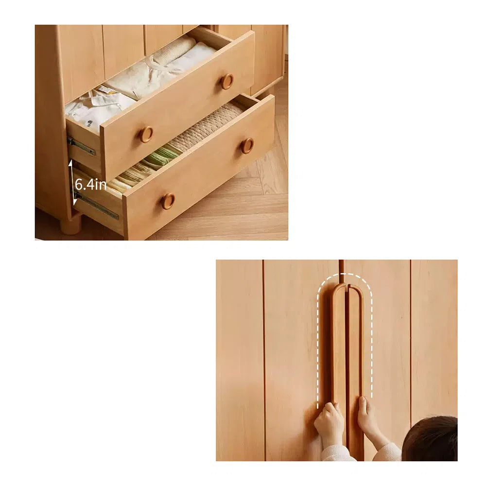 European style retro minimalist wardrobe