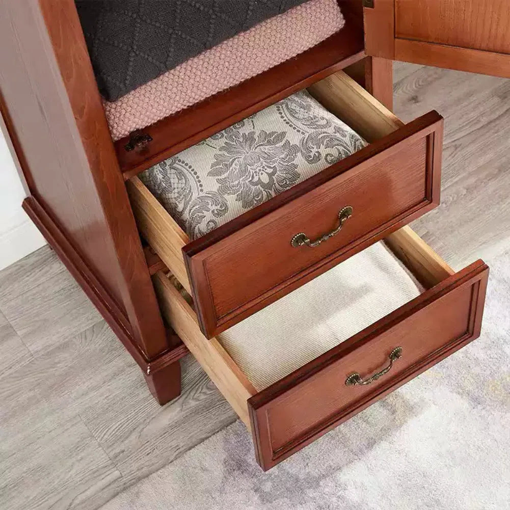 American-style Minimalist Solid Wood Wardrobe