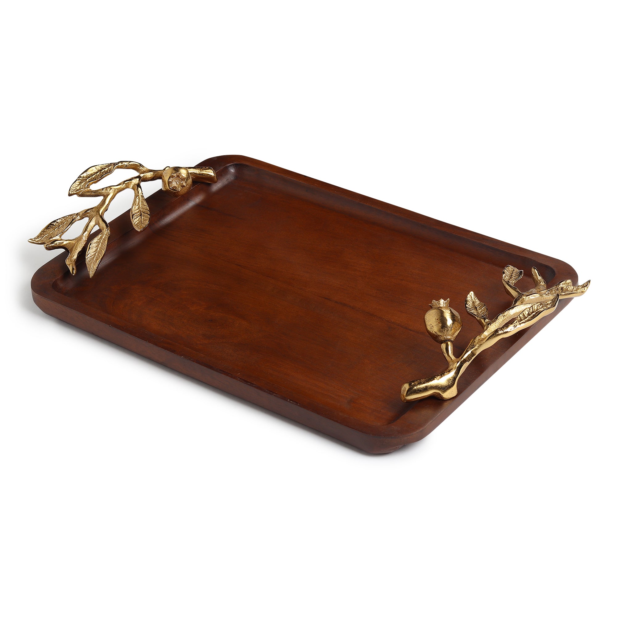 Pomegranate tray gold